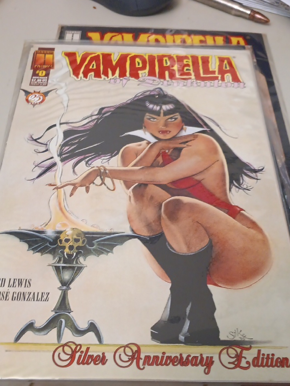 Vampirella Silver Anniversary Edition Comic - White & Red Cover
